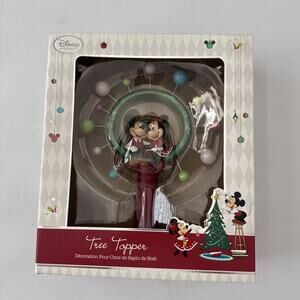 Disney Store Mickey Minnie Mouse Christmas Tree Topper Retro Atomic Sputnik MCM